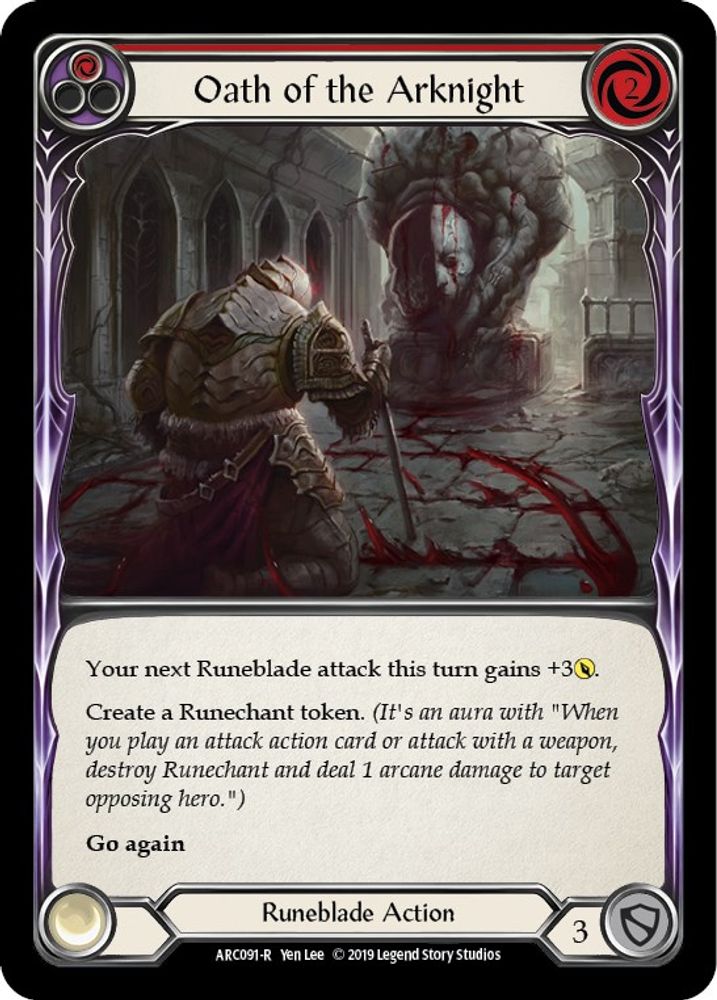 Oath of the Arknight (Red) (ARC091)  Unlimited Edition
