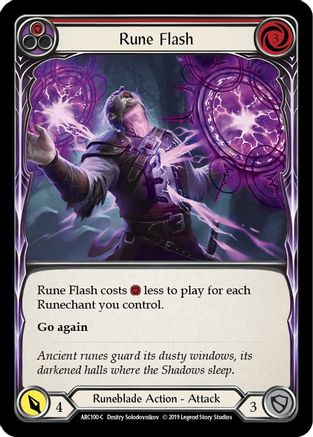 Rune Flash (Red) (ARC100)  1st Edition