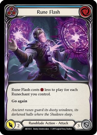 Rune Flash (Blue) (ARC102)  1st Edition