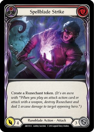 Spellblade Strike (Red) (ARC103)  Unlimited Edition