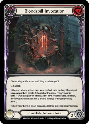 Bloodspill Invocation (Red) (ARC106)  1st Edition