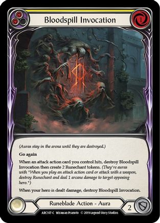 Bloodspill Invocation (Yellow) (ARC107)  Unlimited Edition