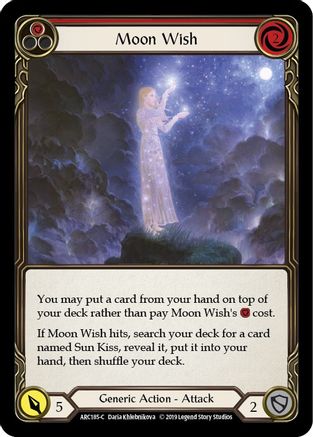 Moon Wish (Red) (ARC185)  Unlimited Edition Rainbow Foil