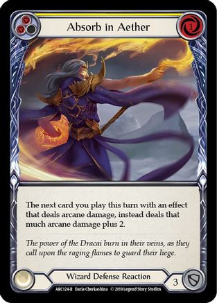 Absorb in Aether (Yellow) (ARC124)  Unlimited Edition Rainbow Foil