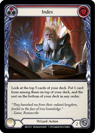Index (Red) (ARC135)  Unlimited Edition Rainbow Foil
