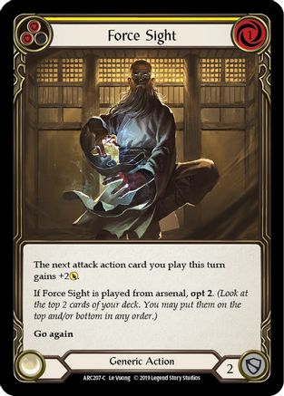 Force Sight (Yellow) (ARC207)  Unlimited Edition
