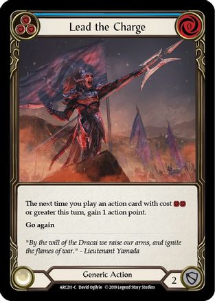 Lead the Charge (Blue) (ARC211)  1st Edition Rainbow Foil