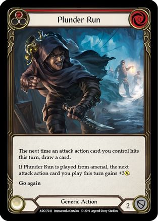 Plunder Run (Red) (ARC170)  1st Edition Rainbow Foil