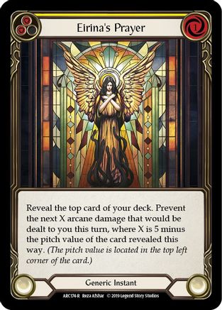 Eirina's Prayer (Yellow) (ARC174)  1st Edition Rainbow Foil