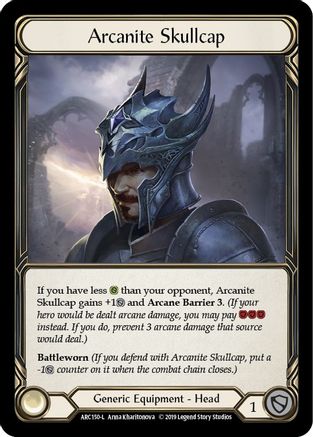 Arcanite Skullcap (ARC150)  1st Edition Cold Foil