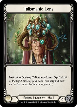 Talismanic Lens (ARC151)  1st Edition Cold Foil