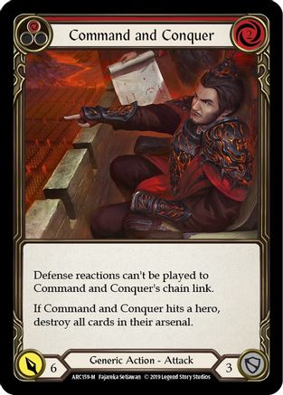Command and Conquer (ARC159)  1st Edition Rainbow Foil