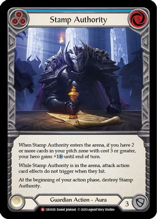 Stamp Authority (CRU028)  Unlimited Edition