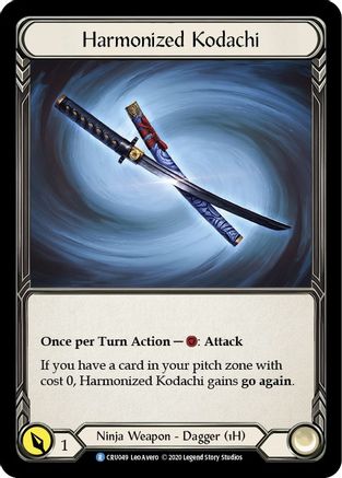 Harmonized Kodachi (Reverse) (CRU049)  1st Edition Cold Foil