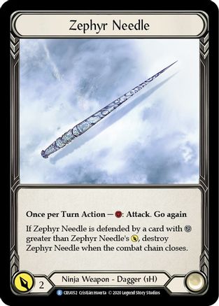 Zephyr Needle (Reverse) (CRU052)  1st Edition