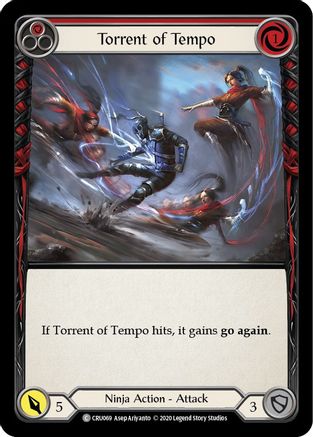 Torrent of Tempo (Red) (CRU069)  1st Edition Rainbow Foil