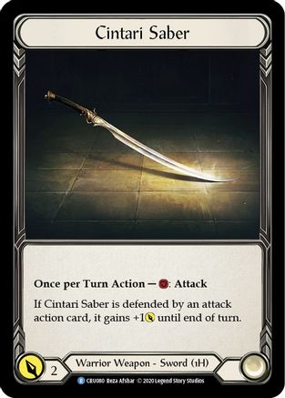 Cintari Saber (Reverse) (CRU080)  1st Edition