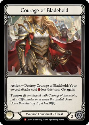 Courage of Bladehold (CRU081)  1st Edition Cold Foil