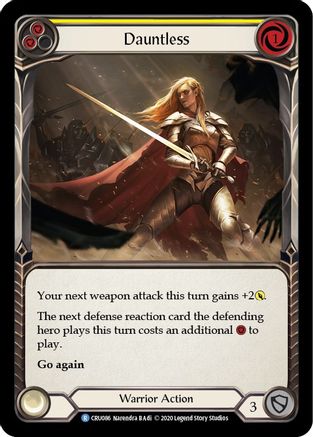 Dauntless (Yellow) (CRU086)  1st Edition