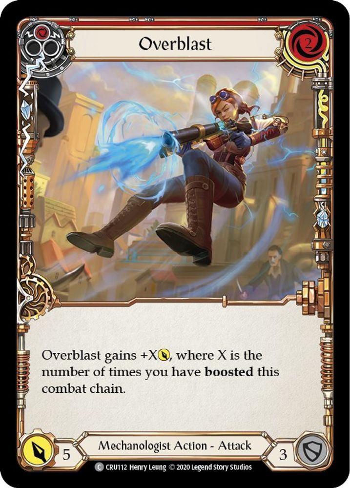 Overblast (Red) (CRU112)  Unlimited Edition Rainbow Foil