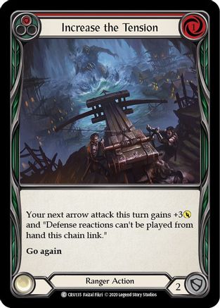 Increase the Tension (Red) (CRU135)  Unlimited Edition Rainbow Foil