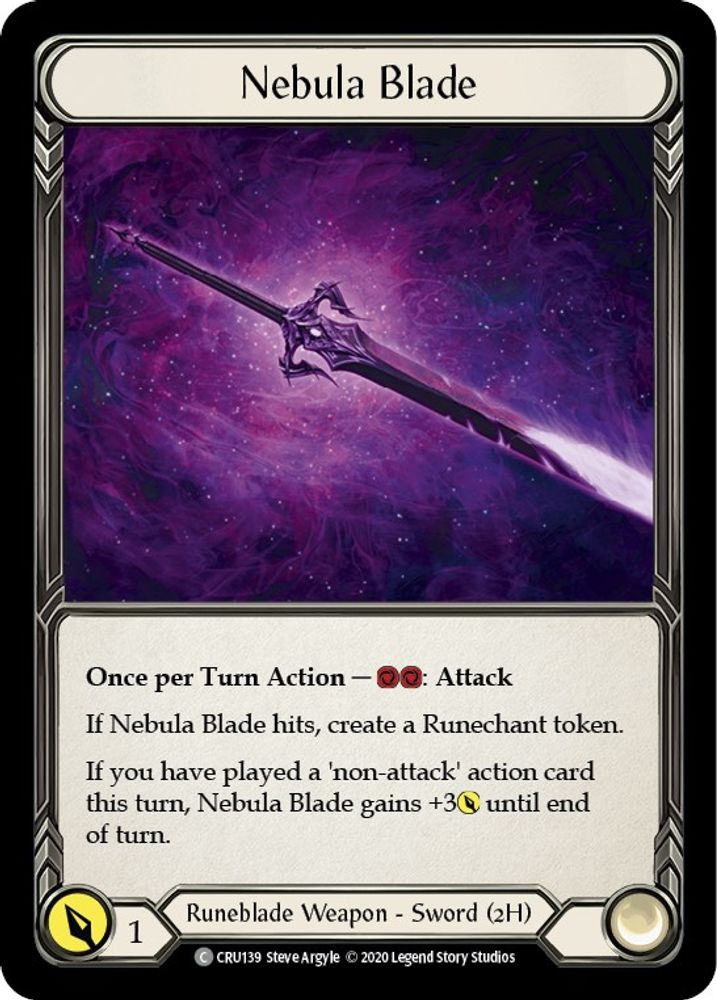 Nebula Blade (CRU139)  Unlimited Edition Rainbow Foil