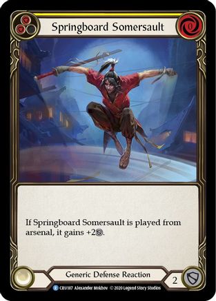 Springboard Somersault (CRU187)  1st Edition Rainbow Foil