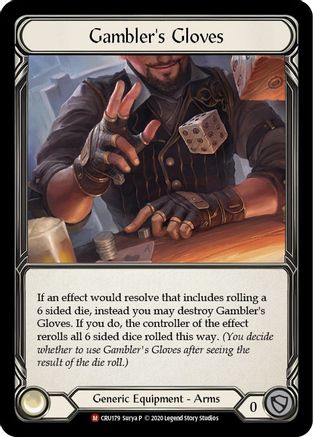 Gambler's Gloves (CRU179)  1st Edition