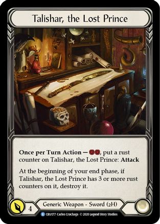 Talishar, the Lost Prince (CRU177)  Unlimited Edition