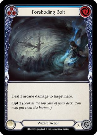Foreboding Bolt (Blue) (CRU170)  Unlimited Edition