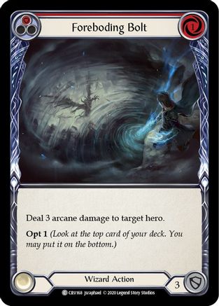 Foreboding Bolt (Red) (CRU168)  Unlimited Edition