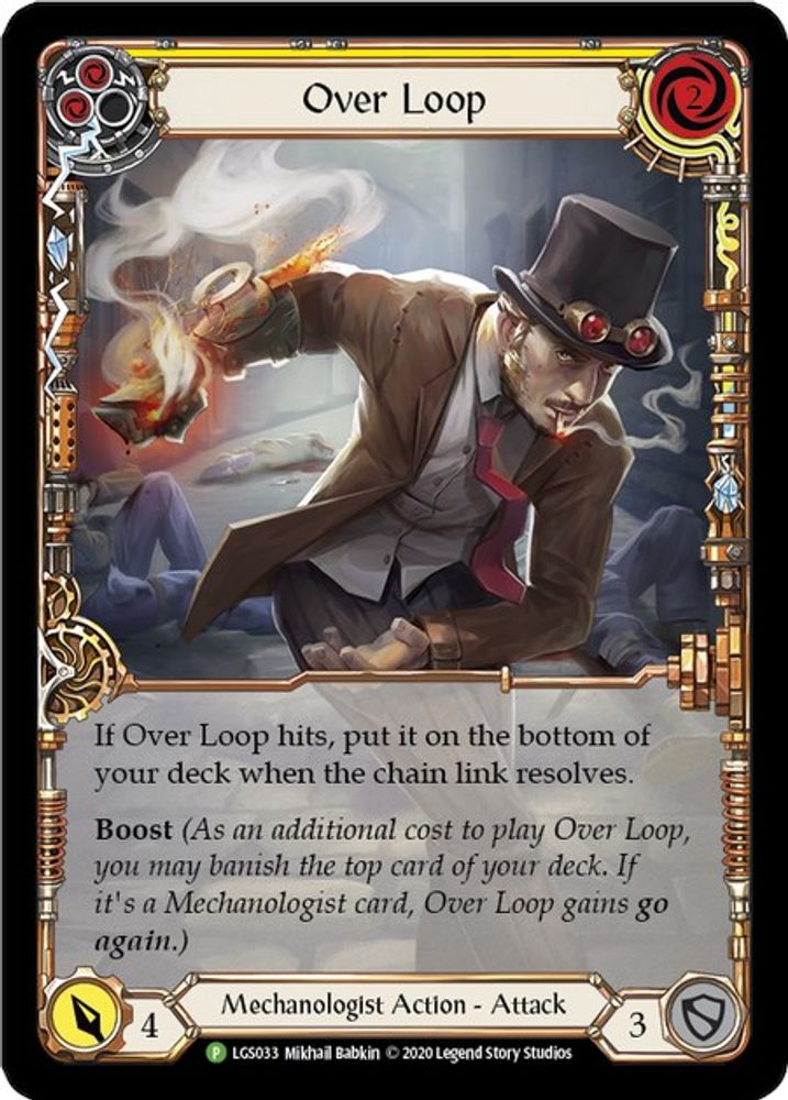 Over Loop (Yellow) - LGS033 (LGS033)  Rainbow Foil