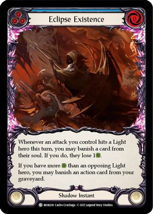 Eclipse Existence (MON218)  1st Edition Rainbow Foil
