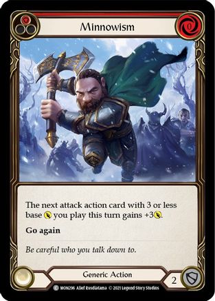 Minnowism (Red) (MON296)  1st Edition Rainbow Foil