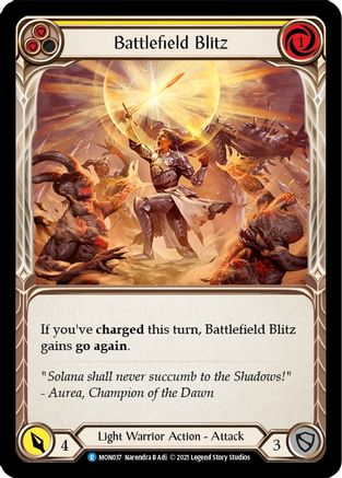 Battlefield Blitz (Yellow) (MON037)  1st Edition