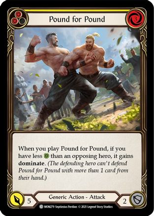 Pound for Pound (Yellow) (MON279)  1st Edition Rainbow Foil