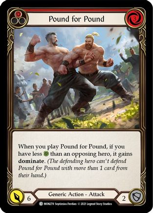 Pound for Pound (Red) (MON278)  Unlimited Edition Rainbow Foil