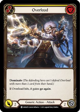Overload (Yellow) (MON276)  Unlimited Edition Rainbow Foil