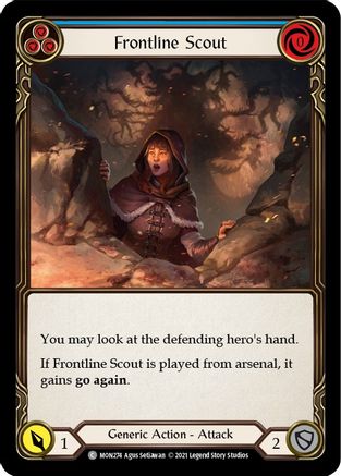 Frontline Scout (Blue) (MON274)  1st Edition Rainbow Foil