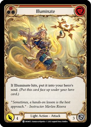 Illuminate (Red) (MON072)  1st Edition Rainbow Foil
