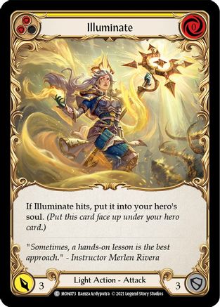 Illuminate (Yellow) (MON073)  Unlimited Edition Rainbow Foil