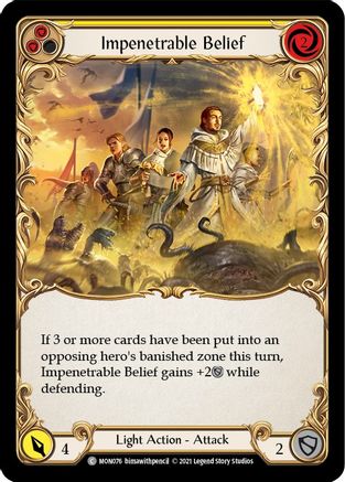 Impenetrable Belief (Yellow) (MON076)  1st Edition