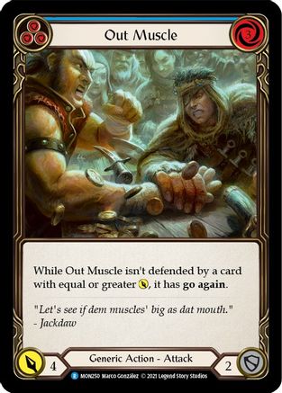 Out Muscle (Blue) (MON250)  Unlimited Edition