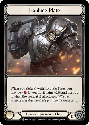 Ironhide Plate (MON242)  Unlimited Edition