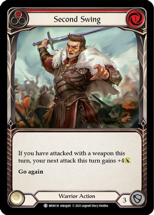 Second Swing (Red) (MON116)  Unlimited Edition Rainbow Foil