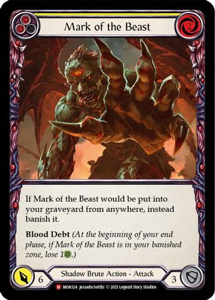 Mark of the Beast (MON124)  1st Edition