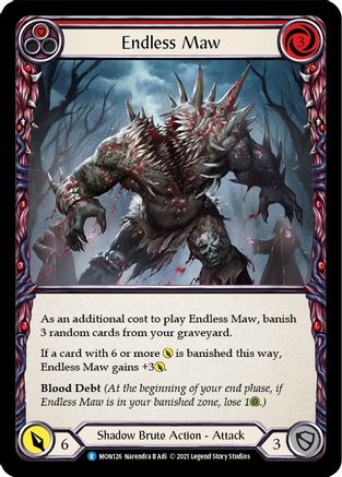 Endless Maw (Red) (MON126)  1st Edition