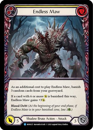 Endless Maw (Yellow) (MON127)  1st Edition