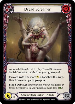 Dread Screamer (Yellow) (MON142)  1st Edition