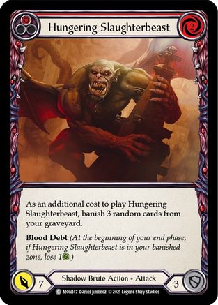 Hungering Slaughterbeast (Red) (MON147)  Unlimited Edition